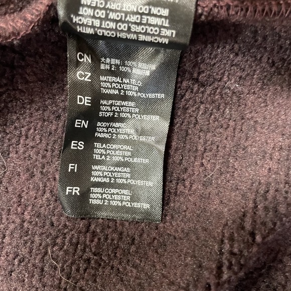 KUHL Fleece Jacket Ascendyr Womens Small Burgundy Brown Hoodie Full Zip Gorpcore - Picture 8 of 11